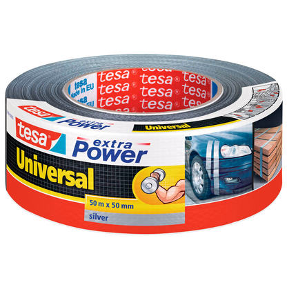 Artikelbild für tesa extra Power® Universaltape Gewebeband silber 50,0 mm x 50,0 m 1 Rolle, Artikelnummer 590299