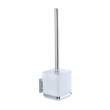 Artikelbild 1 für WENKO WC-Garnitur Quadro weiß, silber Metall, 1 St., Artikelnummer 811842