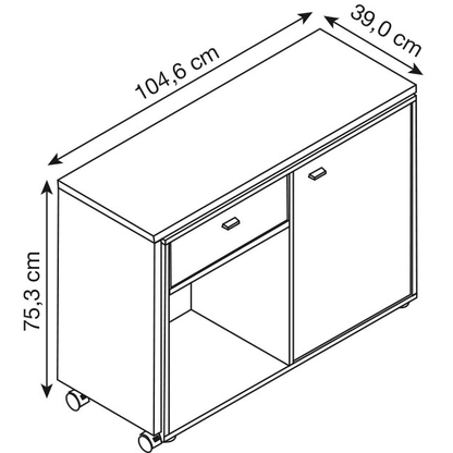 Artikelbild 2 für MÖBELPARTNER Tiny Working Schreibtisch pastellgrün, eiche rechteckig, Wangen-Gestell grün 104,6 x 39,0 cm, Artikelnummer 888187