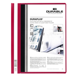 Artikelbild 1 für DURABLE Präsentationshefter DURAPLUS Kunststoff rot DIN A4 überbreit, 25 St., Artikelnummer 359422