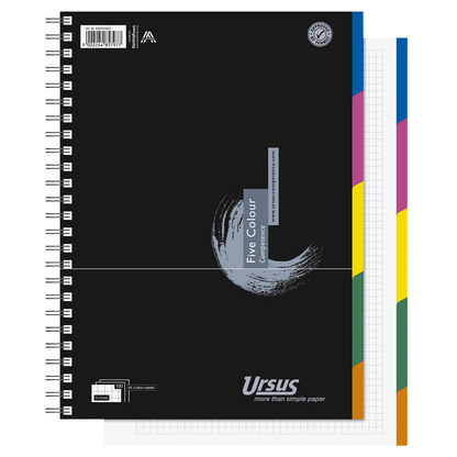 Artikelbild für Ursus Collegeblöcke Competence kariert DIN A4 Rand rundum, 3 Blöcke, Artikelnummer 605378