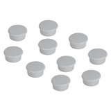 Artikelbild 1 für FRANKEN Haftmagnet Magnete grau, Kunststoff Ø 1,3 x 0,7 cm, 10 St., Artikelnummer 670178