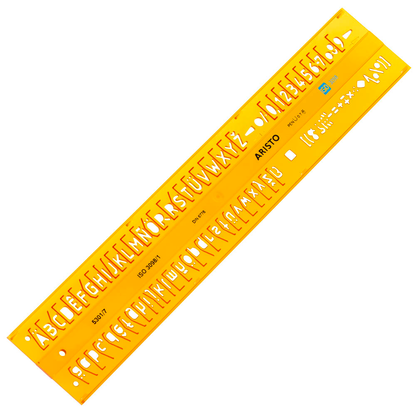 Artikelbild 3 für ARISTO Zeichenschablone gelb, Artikelnummer 144179