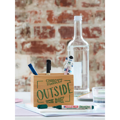 Artikelbild 4 für edding 25 EcoLine Permanentmarker schwarz 1,0 mm, 10 St., Artikelnummer 495024