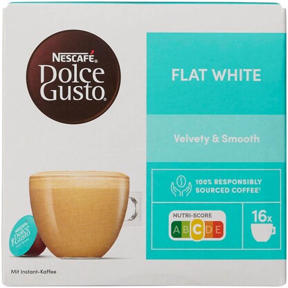Artikelbild 2 für NESCAFÉ DOLCE GUSTO® Flat White Velvety & Smooth Kaffeekapseln, mild, 16 Stück, Artikelnummer 612863