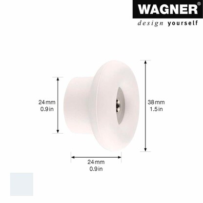 Artikelbild 2 für WAGNER® design yourself Garderobenhaken DOT GH 0213 mit 1 Haken grau, 1 St., Artikelnummer 418986