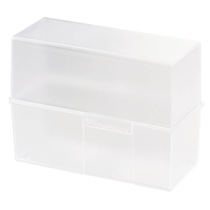 Artikelbild für HAN A6 Karteikasten DIN A6 für 400 Karteikarten transparent mit Deckel, Artikelnummer 884858