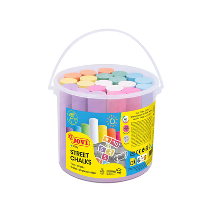 Artikelbild für JOVI Street Chalks Straßenmalkreide farbsortiert 20 St., Artikelnummer 321566