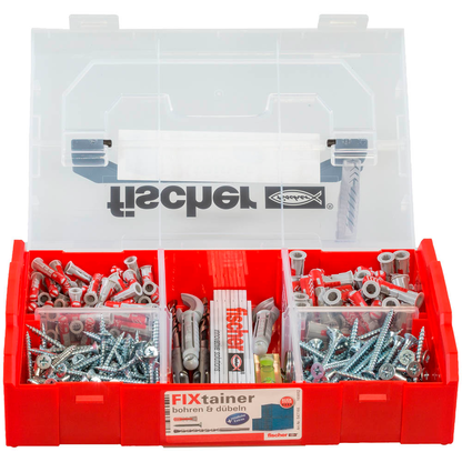Artikelbild für fischer FixTainer 547166 Dübel- und Schrauben-Sortiment, 306-teilig, Artikelnummer 627461