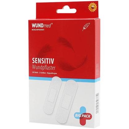 Artikelbild für WUNDmed® Pflaster Sensitiv Hypoallergen 03-007 weiß 1,9 cm, 20 St., Artikelnummer 471239