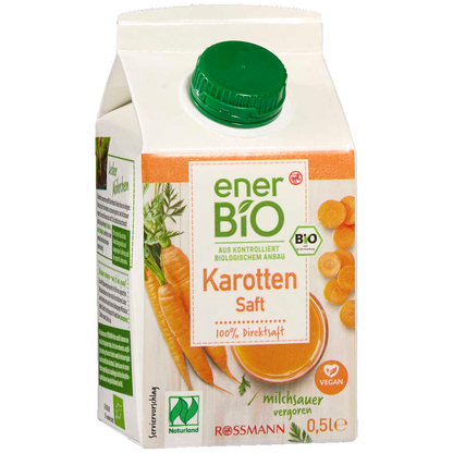 Artikelbild 2 für enerBiO Karotte Bio-Direktsaft 8x 0,5 l, Artikelnummer 659027