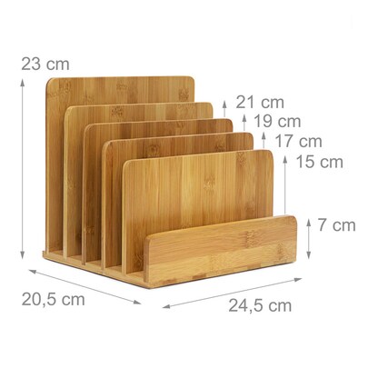 Artikelbild 6 für relaxdays Briefständer braun, Artikelnummer 392611