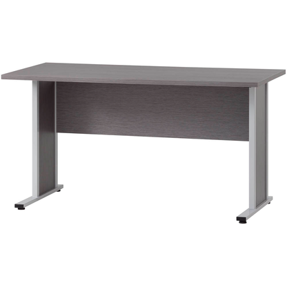 Artikelbild für MÖBELPARTNER 4000 Schreibtisch eschegrau rechteckig, Kufen-Gestell esche 140,0 x 65,0 cm, Artikelnummer 896211