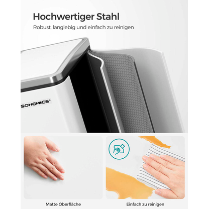 Artikelbild 4 für SONGMICS Mülltrenner 2x 15,0 l weiß, 1 St., Artikelnummer 290617