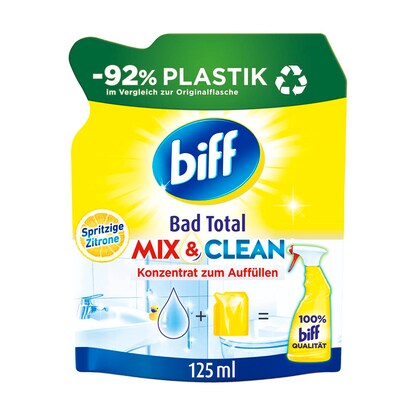 Artikelbild für biff Bad Total MIX & CLEAN Konzentrat Badreiniger 125 ml, Artikelnummer 572588