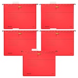 Artikelbild 1 für LEITZ Hängehefter ALPHA® 1984 Karton rot DIN A4 1x kaufmännische Heftung, 5 St., Artikelnummer 322110