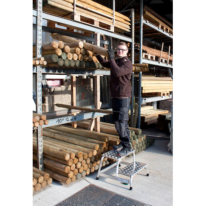 Artikelbild 3 für KRAUSE Montagetritt STABILO silber 2 Stufen, H: 41,0 cm, Artikelnummer 567608