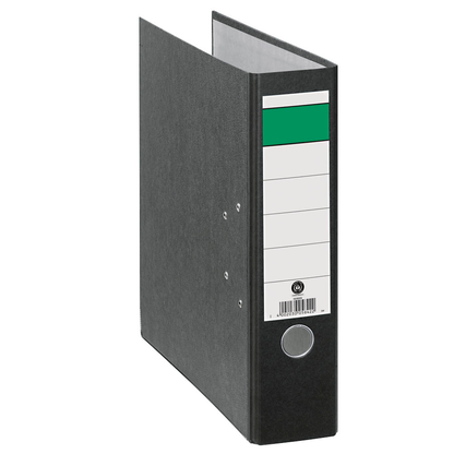 Artikelbild 2 für Grüner Balken Ordner schwarz marmoriert Karton 8,0 cm DIN A4, 1 St., Artikelnummer 111583