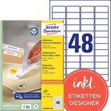 Artikelbild 1 für AVERY Zweckform Etiketten L4736REV-100 weiß 45,7 x 21,2 mm, 100 Blatt, Artikelnummer 644294