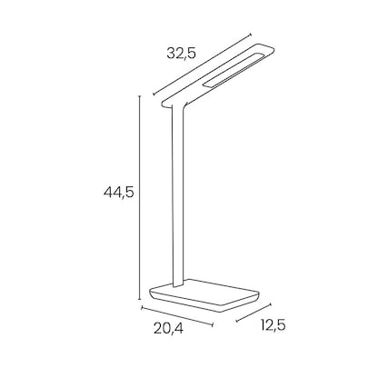 Artikelbild 4 für unilux JAZZ LED LED-Schreibtischlampe weiß/grau 13 W, Artikelnummer 509713