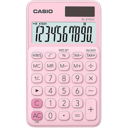 Artikelbild für CASIO SL-310UC Taschenrechner rosa, Artikelnummer 445852