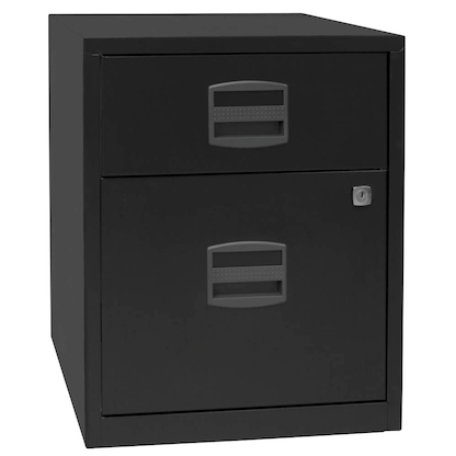 Artikelbild für BISLEY Home Rollcontainer schwarz 2 Auszüge 41,3 x 40,0 x 52,8 cm, Artikelnummer 728790