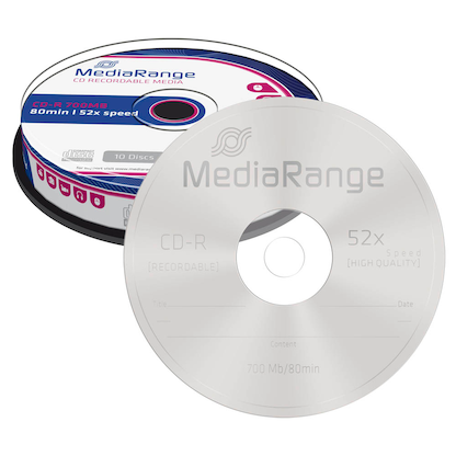 Artikelbild für MediaRange CD-R 700 MB, 10 St., Artikelnummer 837005