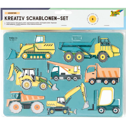 Artikelbild für folia Zeichenschablonen-Set farbsortiert, Artikelnummer 314662