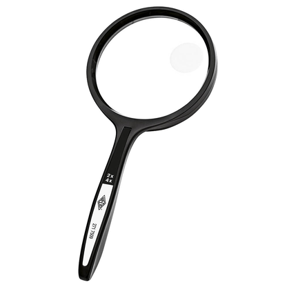 Artikelbild für WEDO Lupe schwarz 2-fach und 4-fach, Ø 7,4 cm, Artikelnummer 564391