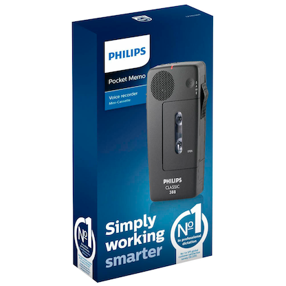 Artikelbild 3 für AKTION: PHILIPS Pocket Memo 388 analoges Diktiergerät + GRATIS 2 PHILIPS Mini-Diktierkassetten, Artikelnummer 149459