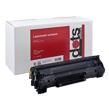 Artikelbild für dots schwarz Toner kompatibel zu HP 85A; Canon 725(CE285A; 3484B002), Artikelnummer 533687