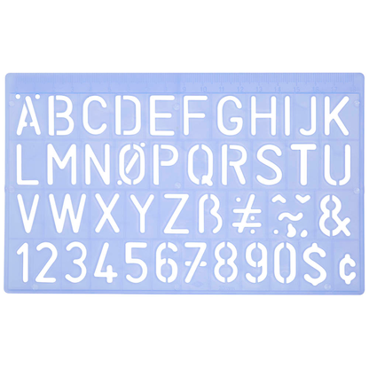 Artikelbild 2 für WEDO Buchstabenschablonen-Set blau, Artikelnummer 816987