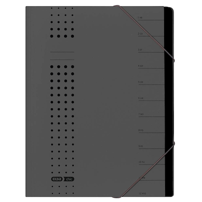 Artikelbild für ELBA Ordnungsmappen chic 12 Fächer anthrazit, 5 St., Artikelnummer 478479