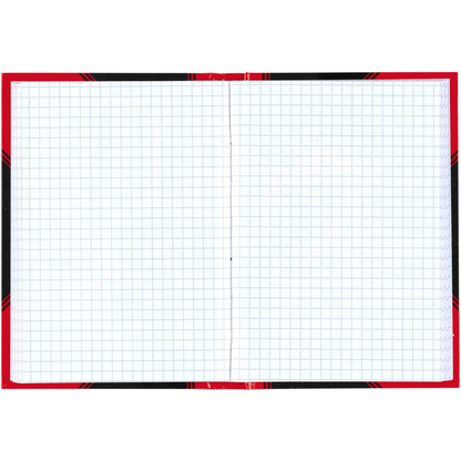 Artikelbild 3 für Bantex Notizbuch Chinakladde DIN A6 kariert, schwarz/rot Hardcover 192 Seiten, 1 St., Artikelnummer 429528