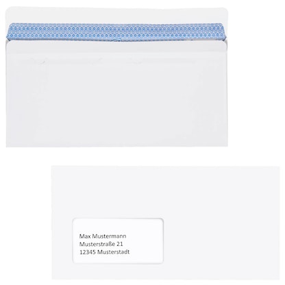 Artikelbild für MAILmedia Briefumschläge Revelope® Professional DIN lang+ mit Fenster offset weiß selbstklebend 100 St., Artikelnummer 431902