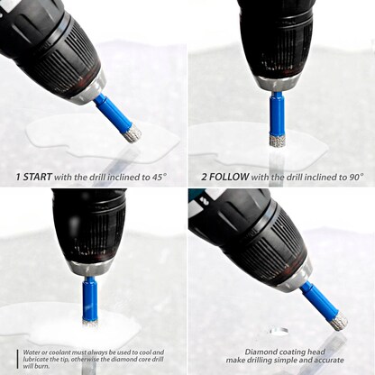 Artikelbild 4 für S&R Diamantbohrer-Set, 4-teilig, Artikelnummer 316337