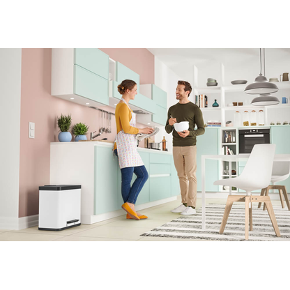 Artikelbild 6 für Hailo Öko Duo Plus L Mülleimer 17,0 + 9,0 l weiß, 1 St., Artikelnummer 485577