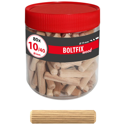 Artikelbild für TOX BOLTFIX wood 015200181 Holzdübel Ø 10 mm x 40 mm, 80 St., Artikelnummer 559699