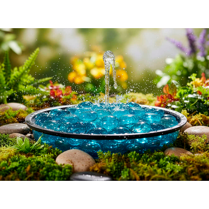 Artikelbild 4 für GLOREX Muggelsteine hellblau Glasnuggets Ø 20,0 mm, 200,0 g, 1 Pack, Artikelnummer 732079