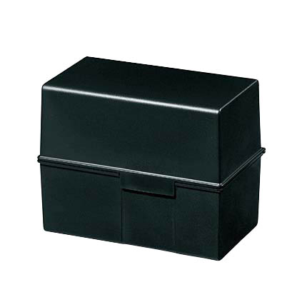 Artikelbild 2 für HAN A6 Karteikasten DIN A6 für 400 Karteikarten schwarz mit Deckel, Artikelnummer 458018