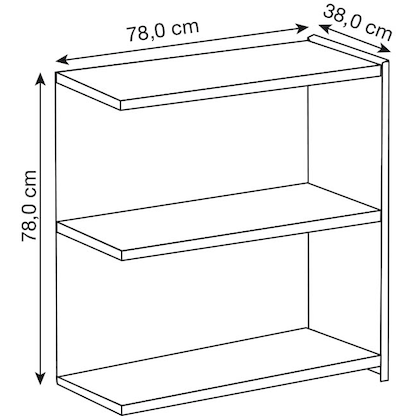 Artikelbild 4 für Kerkmann Aktenregal Lago weiß 158,0 x 38,0 x 78,0 cm, 1 St., Artikelnummer 789687