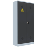 Artikelbild 1 für LÜLLMANN Umweltschrank 566258 anthrazit, lichtgrau 4 Fachböden 91,6 x 42,2 x 195,0 cm, aufgebaut, 1 St., Artikelnummer 184659