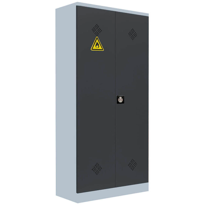 Artikelbild für LÜLLMANN Umweltschrank 566258 anthrazit, lichtgrau 4 Fachböden 91,6 x 42,2 x 195,0 cm, aufgebaut, 1 St., Artikelnummer 184659