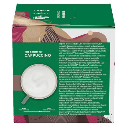 Artikelbild 6 für NESCAFÉ DOLCE GUSTO® STARBUCKS® Cappuccino Balanced & Frothy Kaffeekapseln, mild, 6 Stück, Artikelnummer 612877
