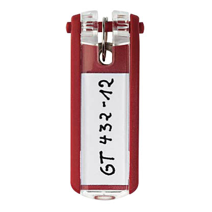 Artikelbild für DURABLE Schlüsselanhänger KEY CLIP rot, 6 St., Artikelnummer 569558