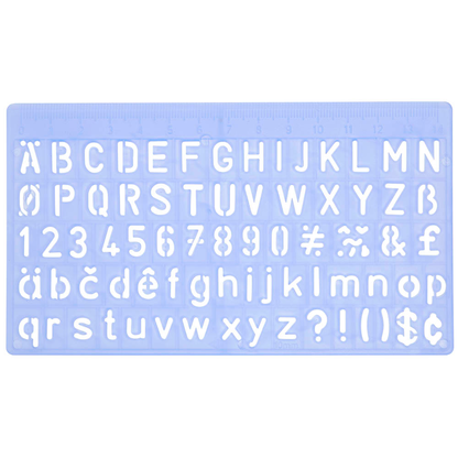 Artikelbild 4 für WEDO Buchstabenschablonen-Set blau, Artikelnummer 816987