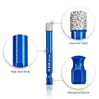 Artikelbild 6 für S&R Diamantbohrer-Set, 4-teilig, Artikelnummer 316337