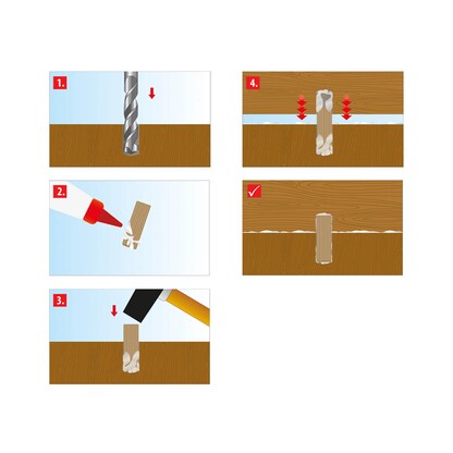 Artikelbild 3 für TOX BOLTFIX wood 015600141 Holzdübel Ø 8 mm x 40 mm, 500 St., Artikelnummer 560879