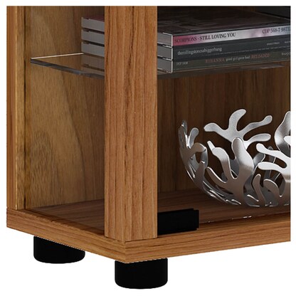 Artikelbild 2 für VCM my home Lumo Mini Vitrine nussbaum 8 Fachböden mit Beleuchtung, Artikelnummer 781284