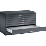 Artikelbild 1 für CP 7100 Planschrank schwarzgrau 8 Schubladen 110,0 x 76,5 x 76,0 cm, 1 St., Artikelnummer 682000